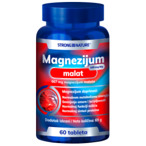 STRONG NATURE Magnezijum malat 100mg tablete 60kom