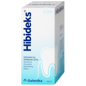 Tečnost za ispiranje usta GALENIKA Hibidex 0,12% 180ml