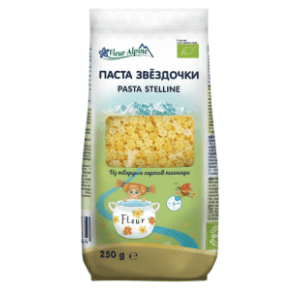 Testenina FLEUR ALPINE od durum pšenice zvezdice  250g