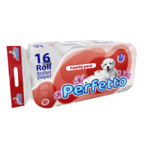 Toalet papir PERFETTO family pack 3sloja 16kom