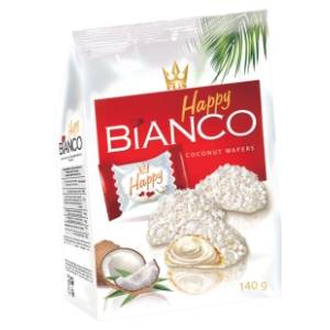Vafl HAPPY BIANCO punjen kokos kremom 140g