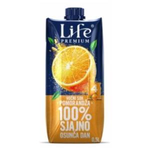 Voćni sok NECTAR Life pomorandža 100% 0,5l
