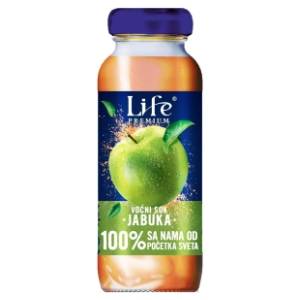 Voćni sok NECTAR Life premium 100% jabuka staklo 200ml