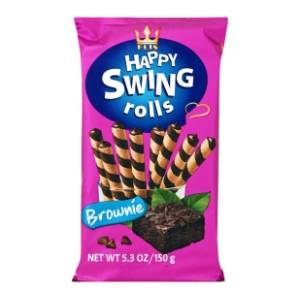 Wafl roleri HAPPY SWING browine 150g